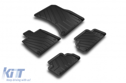 Specific rubber mats from SPARTline suitable for Audi Q5 after 2017 Set of 4 pcs, black-image-6233133