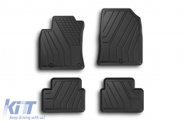 Specific rubber mats from SPARTline suitable for Hyundai i30 after 2017, Kia Ceed after 2018, Proceed, Xceed after 2019, 4-piece set, black color-image-6233174