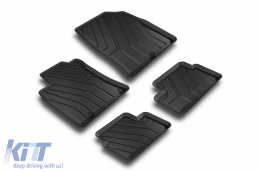Specific rubber mats from SPARTline suitable for Hyundai i30 after 2017, Kia Ceed after 2018, Proceed, Xceed after 2019, 4-piece set, black color-image-6233175