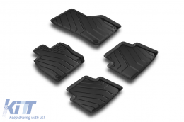 Specific rubber mats from SPARTline suitable for Skoda Superb, Volkswagen Passat B9 sedan, wagon after 2023. Set of 4 pcs, black.-image-6233188