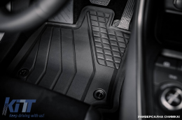 Specific rubber mats from SPARTline suitable for Hyundai Tucson HeV after 2020, 4-piece set, black color-image-6233225