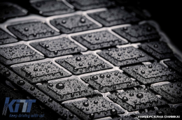 Specific rubber mats from SPARTline suitable for Hyundai Tucson HeV after 2020, 4-piece set, black color-image-6233228