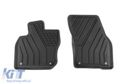 Specific rubber mats from SPARTline suitable for Volkswagen Tiguan after 2024, 4-piece set, black color-image-6233245