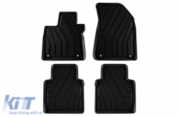 Specific rubber mats from SPARTline suitable for MG HS after 2024, 4-piece set, black color - ABFMS6019740