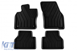 Specific rubber mats from SPARTline suitable for Volkswagen Caddy after 2021, 4-piece set, black color - ABFMV6019742