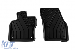 Specific rubber mats from SPARTline suitable for Volkswagen Caddy after 2021, 4-piece set, black color-image-6233290
