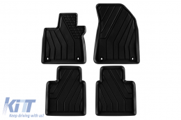 image-7-Specific rubber mats from SPARTline suitable for MG HS PHEV after 2024, 4-piece set, black color
