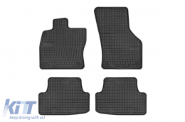 Specific rubber mats from the Frogum El Toro series suitable for Audi A3 after 2012, VW Golf VII, Seat Leon 2012-2019, VW Golf VIII after 2019, 4-piece set, black color - ABFMA6023850