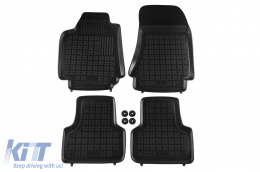 Specific rubber mats suitable for Alfa Romeo 159 2005-2011, 4-piece set, black color - ABFMAR6016465