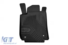 Specific rubber mats suitable for Alfa Romeo 159 2005-2011, 4-piece set, black color-image-6226767