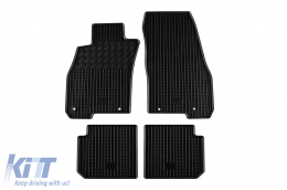 Specific rubber mats suitable for Alfa Romeo Mito 2008-2018, 4-piece set, black color-image-6249492