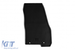 Specific rubber mats suitable for Alfa Romeo Mito 2008-2018, 4-piece set, black color-image-6249494
