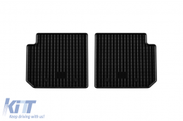 Specific rubber mats suitable for Alfa Romeo Mito 2008-2018, 4-piece set, black color-image-6249495