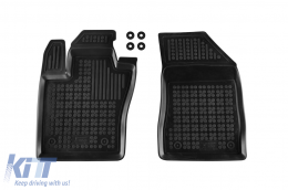 Specific rubber mats suitable for Alfa Romeo Tonale PHEV, MHEV after 2022, 4-piece set, black color-image-6216444