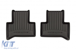 Specific rubber mats suitable for Alfa Romeo Stelvio after 2016, 4-piece set, black color, with 24-month warranty-image-6221454