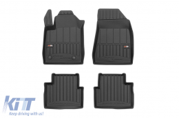 image-36-Specific rubber mats suitable for Alfa Romeo Giulietta 2010-2020, 4-piece set, black color, with 24-month warranty