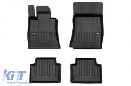 image-71-Specific rubber mats suitable for Alfa Romeo Giulia RWD after 2015, 4-piece set, black color, with 24-month warranty
