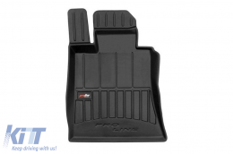 Specific rubber mats suitable for Alfa Romeo Giulia RWD after 2015, 4-piece set, black color, with 24-month warranty-image-6222739