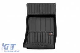 Specific rubber mats suitable for Alfa Romeo Giulia RWD after 2015, 4-piece set, black color, with 24-month warranty-image-6222740