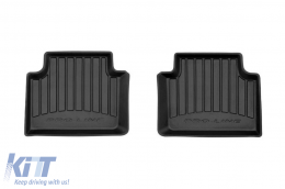 Specific rubber mats suitable for Alfa Romeo Giulia RWD after 2015, 4-piece set, black color, with 24-month warranty-image-6222741