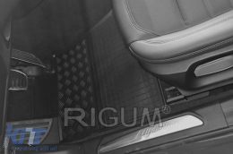 Specific rubber mats suitable for Alfa Romeo Giulia 4X2 after 2020, 4-piece set, black color-image-6229162
