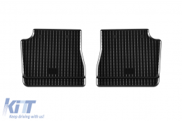 Specific rubber mats suitable for Alfa Romeo Junior Elettrica after 2025, Fiat 600e, JEEP Avenger EV after 2024, 4-piece set, black color-image-6229526