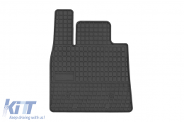 Specific rubber mats suitable for Alfa Romeo Stelvio after 2016, 4-piece set, black color-image-6230468