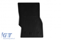 Specific rubber mats suitable for Alfa Romeo Stelvio 2017-2020, after 2020, 4-piece set, black color-image-6249627