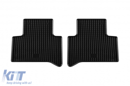Specific rubber mats suitable for Alfa Romeo Stelvio 2017-2020, after 2020, 4-piece set, black color-image-6249628