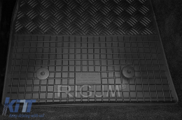 Specific rubber mats suitable for Alfa Romeo Stelvio 2017-2020, after 2020, 4-piece set, black color-image-6249629