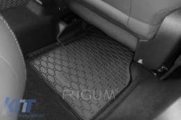 Specific rubber mats suitable for Alfa Romeo Tonale after 2022, 4-piece set, black color-image-6250081