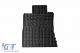 Specific rubber mats suitable for Alfa Romeo Giulia 4x4 after 2016, 4-piece set, black color-image-6250181