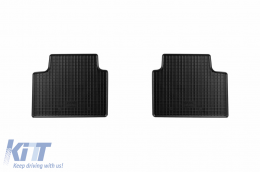 Specific rubber mats suitable for Alfa Romeo Giulia 4x4 after 2016, 4-piece set, black color-image-6250183