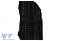 Specific rubber mats suitable for Alfa Romeo Junior Ibrida after 2025, Citroen C4, Fiat 600, Jeep Avenger, Opel Corsa, Mokka, Peugeot 208, 2008 after 2024, 4-piece set, black color-image-6250285