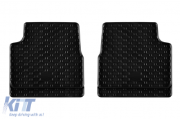 Specific rubber mats suitable for Alfa Romeo Junior Ibrida after 2025, Citroen C4, Fiat 600, Jeep Avenger, Opel Corsa, Mokka, Peugeot 208, 2008 after 2024, 4-piece set, black color-image-6250286