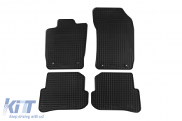Specific rubber mats suitable for Audi A1 2010-2018, 4-piece set, black color - ABFMA6015886