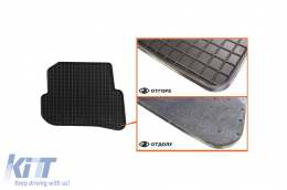 Specific rubber mats suitable for Audi A1 2010-2018, 4-piece set, black color-image-6212926