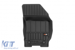 Specific rubber mats suitable for Audi A1 Sportback 2010-2014, 4-piece set, black color, with 24-month warranty-image-6222717