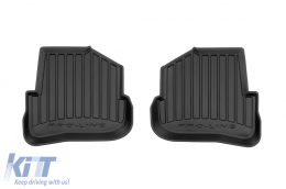 Specific rubber mats suitable for Audi A1 Sportback 2010-2014, 4-piece set, black color, with 24-month warranty-image-6222718