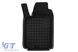 Specific rubber mats suitable for Audi A2 1999-2005, 4-piece set, black color-image-6242966