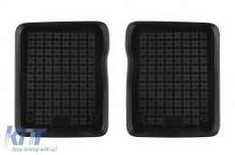 Specific rubber mats suitable for Audi A2 1999-2005, 4-piece set, black color-image-6242968