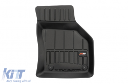 Specific rubber mats suitable for Audi A3 8V after 2012, 4-piece set, black color, with 24-month warranty-image-6220629