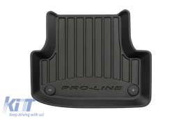 Specific rubber mats suitable for Audi A3 8V after 2012, 4-piece set, black color, with 24-month warranty-image-6220631