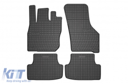 Specific rubber mats suitable for Audi A3 8Y Mild Hybrid after 2020, 4-piece set, black color - ABFMA6019371