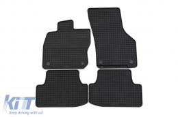 Specific rubber mats suitable for Audi A3 sedan, Sportback after 2020, 4-piece set, black color-image-6212916