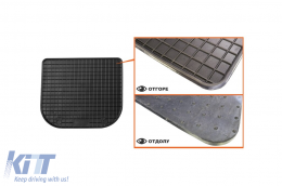 Specific rubber mats suitable for Audi A3 1996-2003, 4-piece set, black color-image-6212889