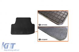 Specific rubber mats suitable for Audi A3 2012-2020, A3 Cabriolet after 2014, 4-piece set, black color-image-6212909
