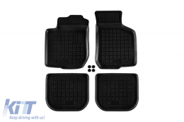 image-78-Specific rubber mats suitable for Audi A3 1996-2003, 4-piece set, black color