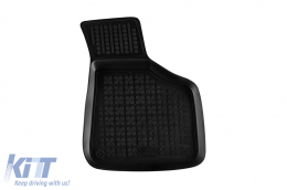 Specific rubber mats suitable for Audi A3 2003-2013, 4-piece set, black color-image-6213652