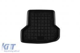 Specific rubber mats suitable for Audi A3 2003-2013, 4-piece set, black color-image-6213653